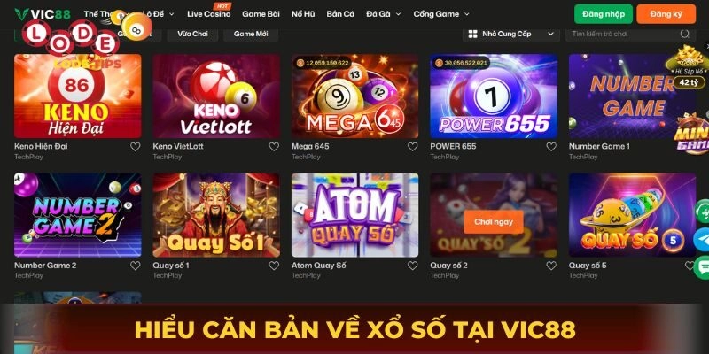 Hiểu căn bản về xổ số tại Vic88
